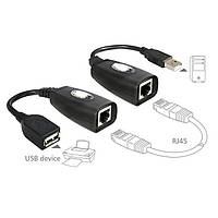 USB 1.1 удлинитель по RJ45 витой паре до 50м, UTP - Вища Якість та Гарантія!