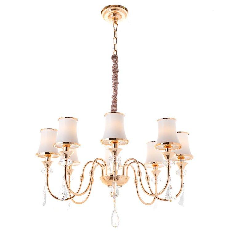 Люстра золота з кристалами SLAVIA FG003/8D