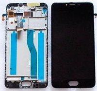 Дисплей для Meizu M5 (M611) M5 mini з сенсором (тачскрін) і рамкою чорний Оригінал (Перевірено)