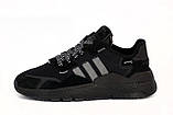 Кросівки чоловічі Adidas Nite Jogger "Чорні" рефлективн р. 45, фото 5
