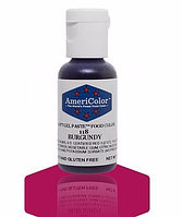 Бордовый гелевый краситель AmeriColor Burgundy, 21г