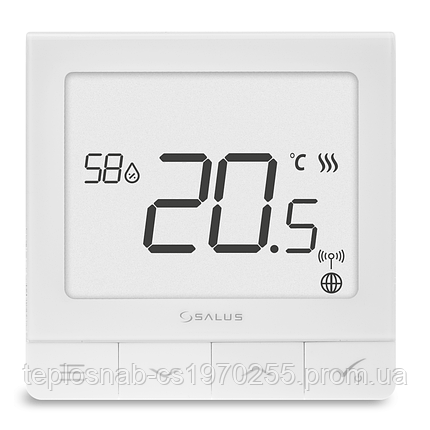 Надтонкий терморегулятор Salus SQ610 обладнаний датчиком вологості, 230V, фото 2