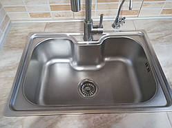 Кухонна мийка Platinum 6043 Satin 0,8 мм