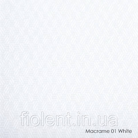 Вертикальні жалюзі Macrame-01 white, фото 1