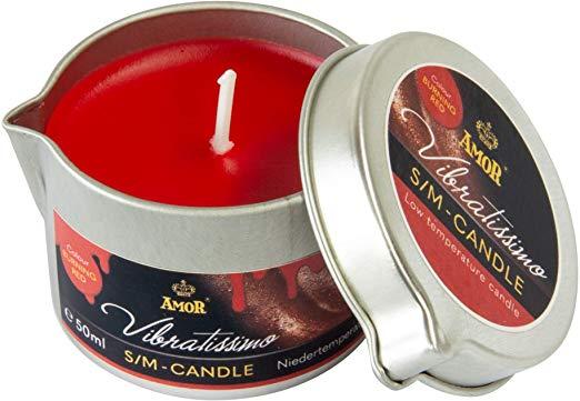 Масажна свічка в склянці — Vibratissimo Burning Red, 50 мл