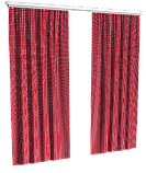 Ткань для штор, римских штор, скатерти и декора клетка мелкая красно-белая с водоооталкивающей пропиткой, фото 6