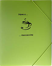 Папка на гумках А4 Leo "Coffee break" 490636