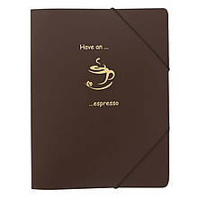 Папка на резинке А4 "Coffee break" L5705
