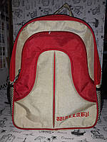 Ранец рюкзак школьный Wallaby бежево-красный 404034 Украина