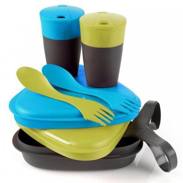 Набор посуды для двоих Light My Fire Pack'n Eat Kit, Lime/Cyan - фото 1 - id-p1135460076