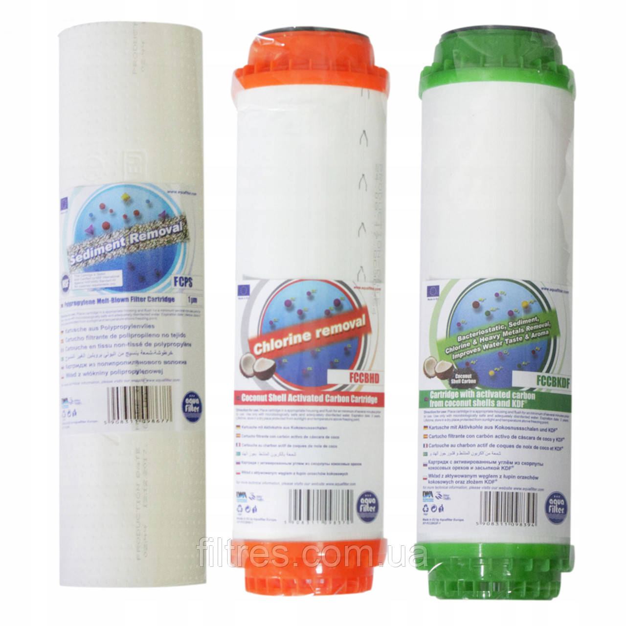 Комплект картриджів хлор + сірководень Aquafilter, фото 1