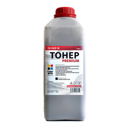 Тонер HP LJ P1005/1505/M1120/M1522, Canon LBP-3010/3100/3250, 1 кг, ColorWay Premium (TH-1102P-1B), фото 2