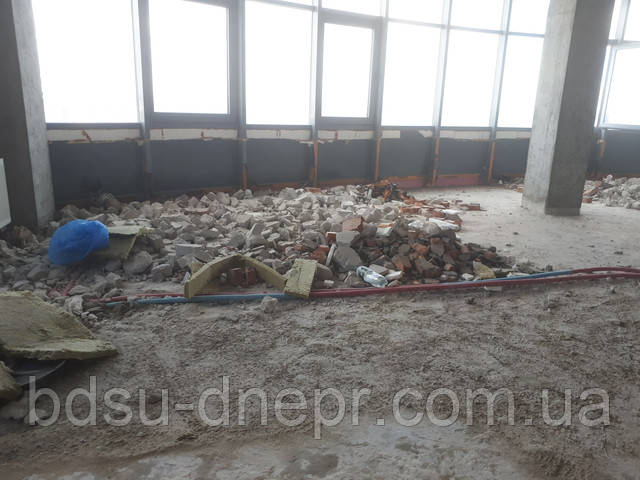 Демонтаж усього зайвого в новобудові Вартість демонтажу у Дніпрі
