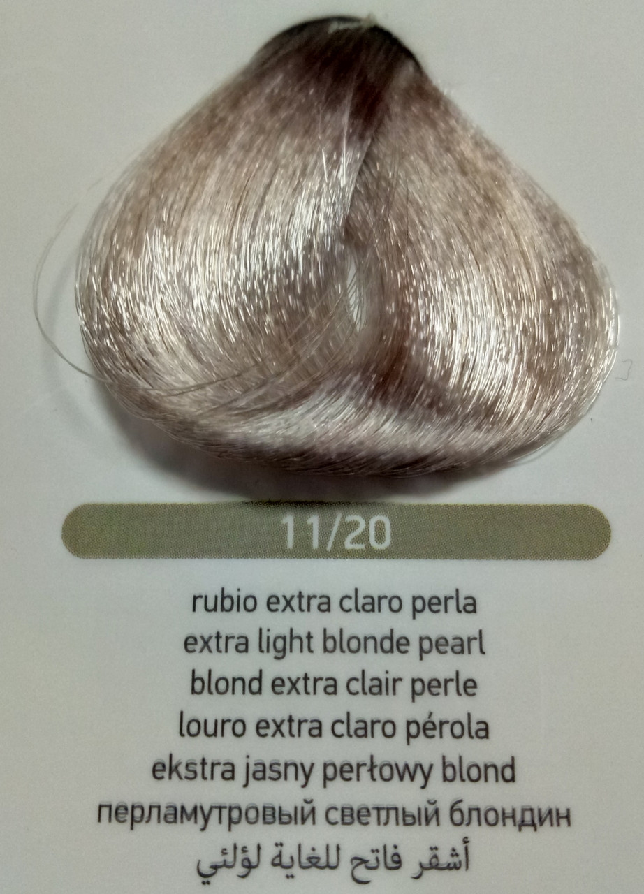 Крем-фарба для волосся Erayba Equilibrium Hair Color Cream 120 мл 11/20, перламутровий світлий блондин