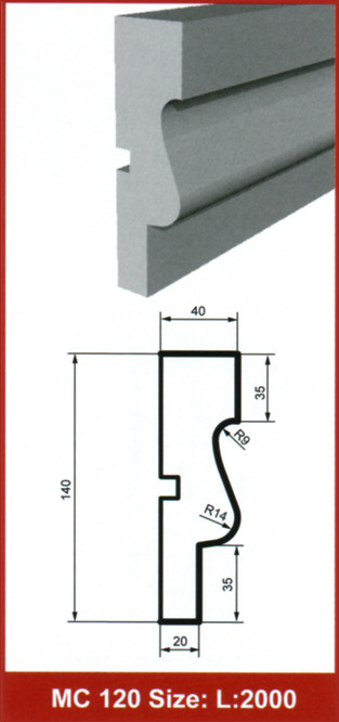 Фасадний молдинг МС120 Prestige decor