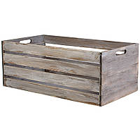 Ящик для овощей и фруктов деревянный HomeDeco 65х33х25 олд