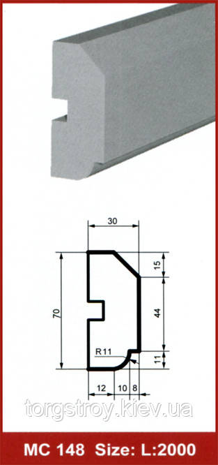 Фасадний молдинг МС148 Prestige decor