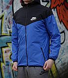 Вітровка Nike Windrunner Віндранер чоловіча чорно-синя, фото 3