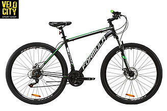Велосипед 29" Formula THOR 1.0 DD 2020 чорно-зелений (м)