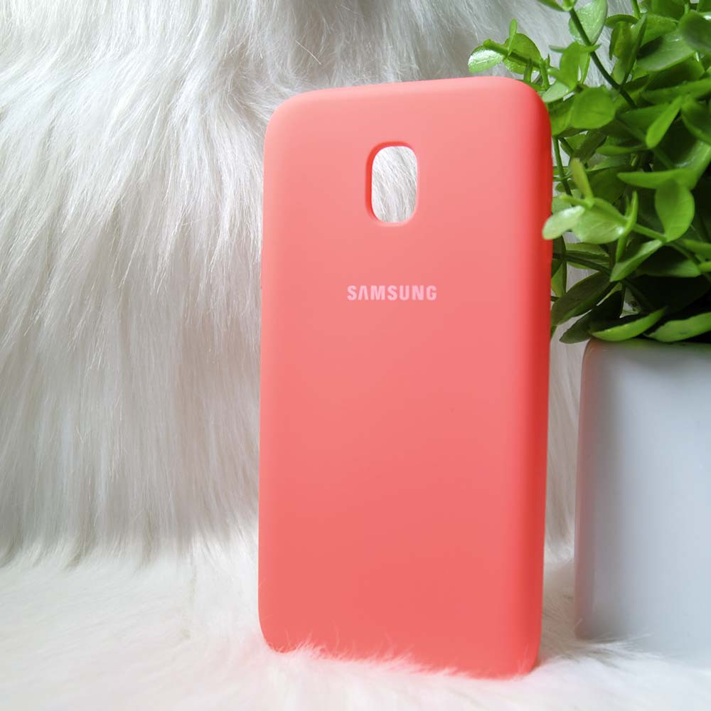 Силіконовий чохол Original Silicone Case Samsung J330/J3 2017 Pink (рожевий)