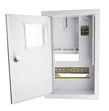 Шафа монтажна розподільна ШМР-1Фэ-10В+ПЗВ внутрішньої установки під 1Ф електронний лічильник тм "Лоза", фото 2