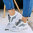 Стильні жіночі кросівки, Білі із сіткою. Дуже гарної якості розмір 36, 37, фото 4