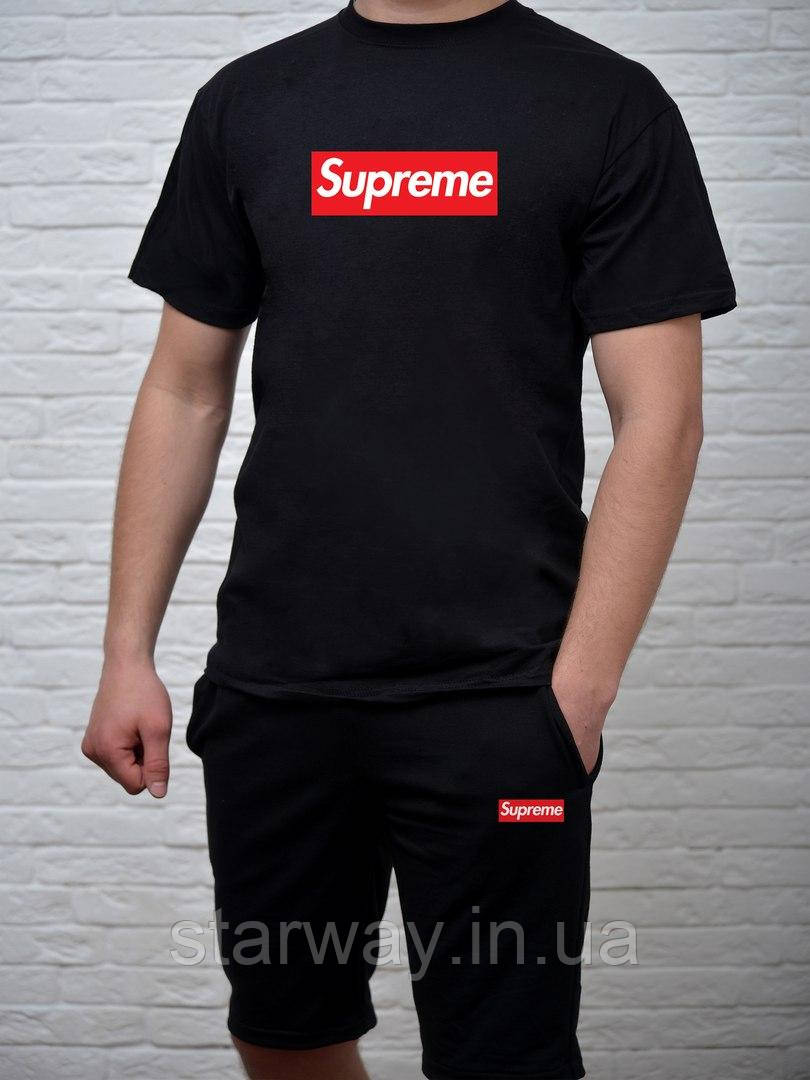 Стильний комплект футболки та шорти ⁇ Supreme logo, фото 1