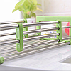 Складна багатофункціональна кухона полка Kitchen Drain Shelf Rack | Сушарка для посуду на раковину, фото 4