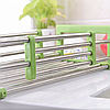 Складна багатофункціональна кухона полка Kitchen Drain Shelf Rack | Сушарка для посуду на раковину, фото 3