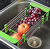Складна багатофункціональна кухона полка Kitchen Drain Shelf Rack | Сушарка для посуду на раковину, фото 3
