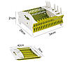 Органайзер для посуду Compact Dish Rack | Складна настільна сушарка для посуду, фото 9