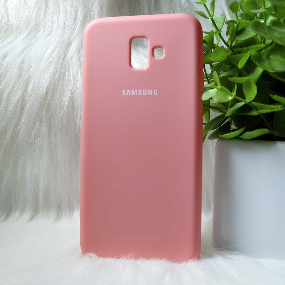 Силіконовий чохол Original Full Silicone Case Samsung J610/J615 /J6 Plus 2018 Pink (рожевий)