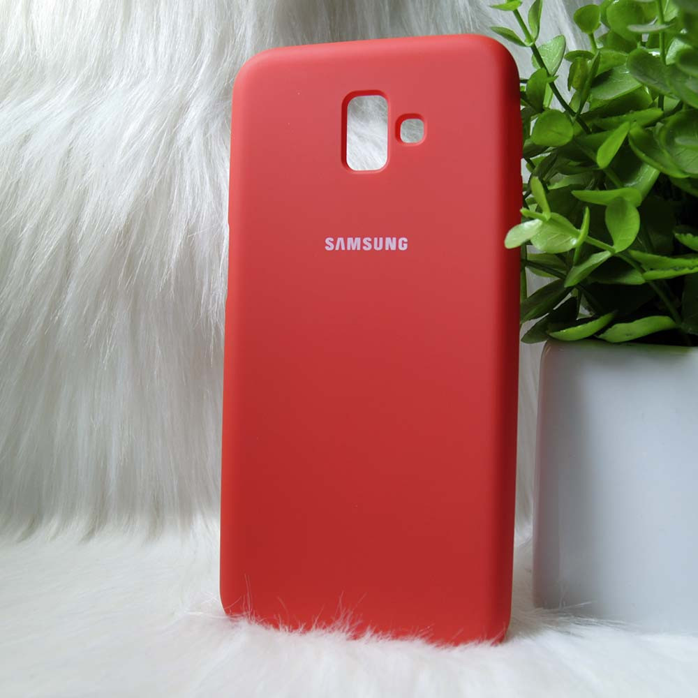 Силіконовий чохол Original Full Silicone Case Samsung J610 / J615 / J6 Plus 2018 Red (червоний)