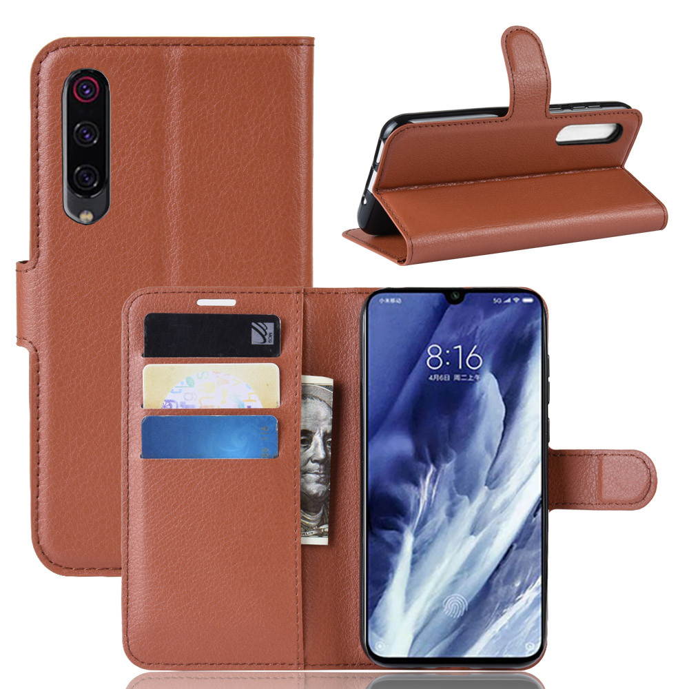 Чохол-книжка Litchie Wallet для Xiaomi Mi 9 Pro / Mi 9 Pro 5G Brown