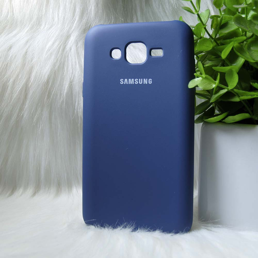 Силіконовий чохол Original Silicone Case Samsung J7 Dark blue (синій)