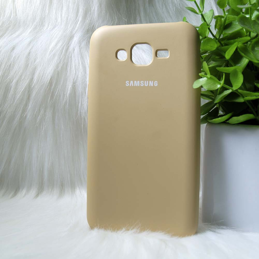 Силіконовий чохол Original Silicone Case Samsung J7/J700 Gold (золотий)