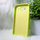 Силіконовий чохол Original Silicone Case Samsung J7 / J700 Lime (жовтий), фото 2