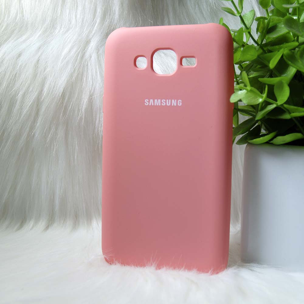 Силіконовий чохол Original Full Silicone Case Samsung J7/J700 Pink (рожевий)