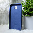 Силіконовий чохол Original Silicone Case Samsung J730 / J7 2017 Dark blue (синій), фото 3