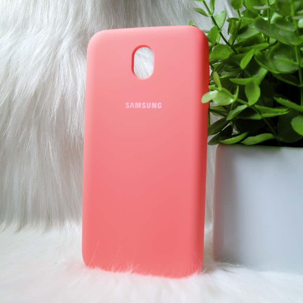 Силіконовий чохол Original Silicone Case Samsung J730/J7 2017 Pink (рожевий)