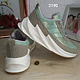 Супер модні жіночі кросівки в стилі Акули бірюзового кольору, фото 6