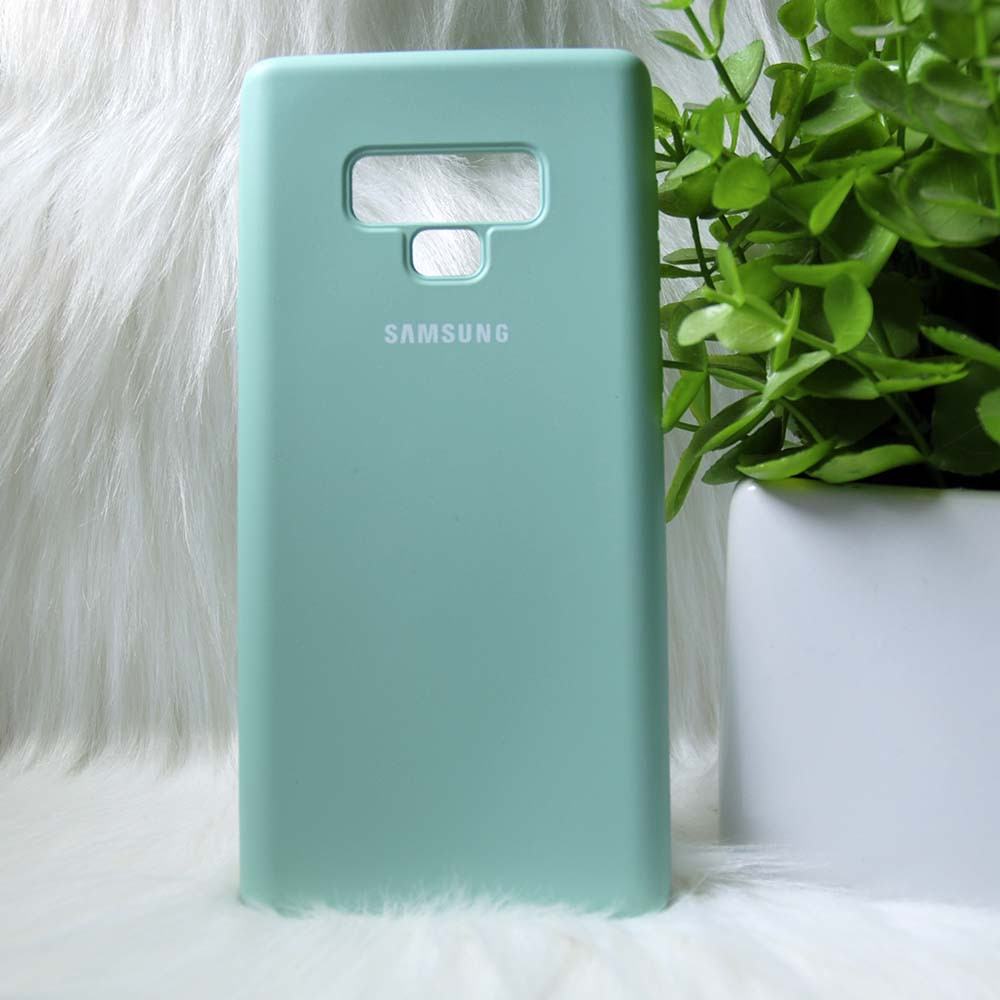 Силіконовий чохол Original Silicone Case Samsung N960/Note 9 Mint (м'яка ятний)