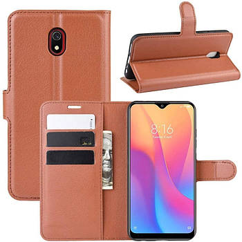 Чехол-книжка Litchie Wallet для Xiaomi Redmi 8A Brown