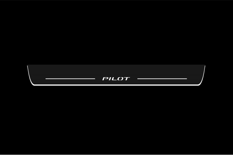 Накладки на пороги для Honda Pilot III (2016-н. д.), фото 1