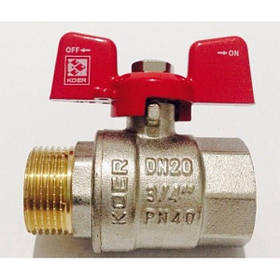 КРАН КРАВОВИЙ (БАБОЧКА) 1/2" ВН KOER (ЧЕХІЯ)