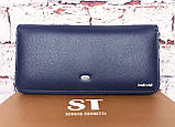Шкіряне жіноче портмоне в коробці. Жіночий гаманець Sergio Torretti. Жіночий клатч. КД4, фото 5