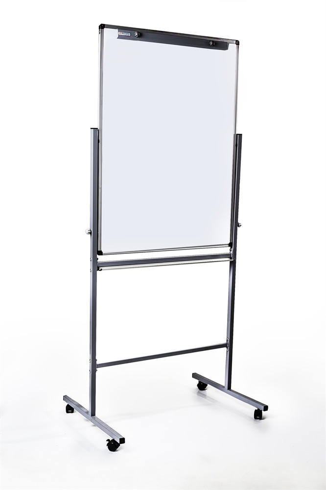 Фліпчарт магнітнітний під крейду і маркер двосторонній на колесах 75х100 см. Duo UkrBoards крейдяно-маркерний, фото 1