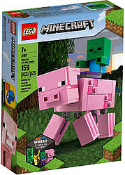 Lego Minecraft Великі фігурки Minecraft Свиня і Зомбі-дитина 21157