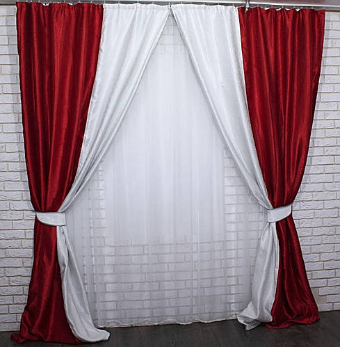 Купить Красивые шторы из ткани блекаут. Код 014дк(400-409)У, цена 1320 ...