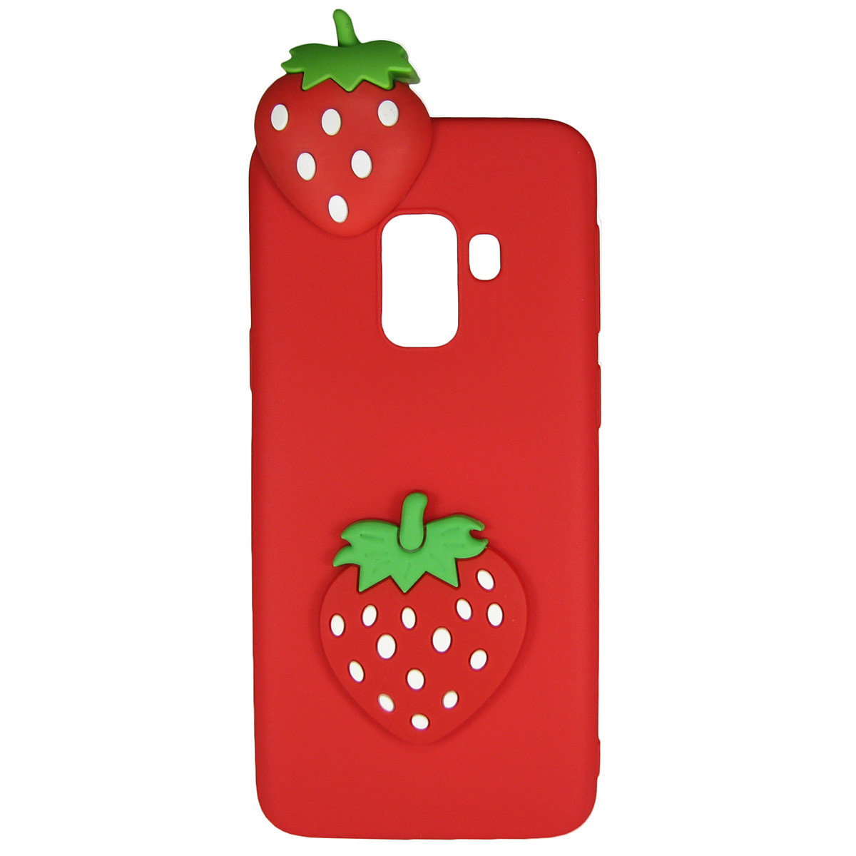 Чехол Cartoon 3D Case для Samsung A600 Galaxy A6 2018 Клубничка